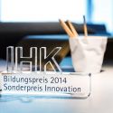Urkunde IHK Bildungspreis Innovation 2014